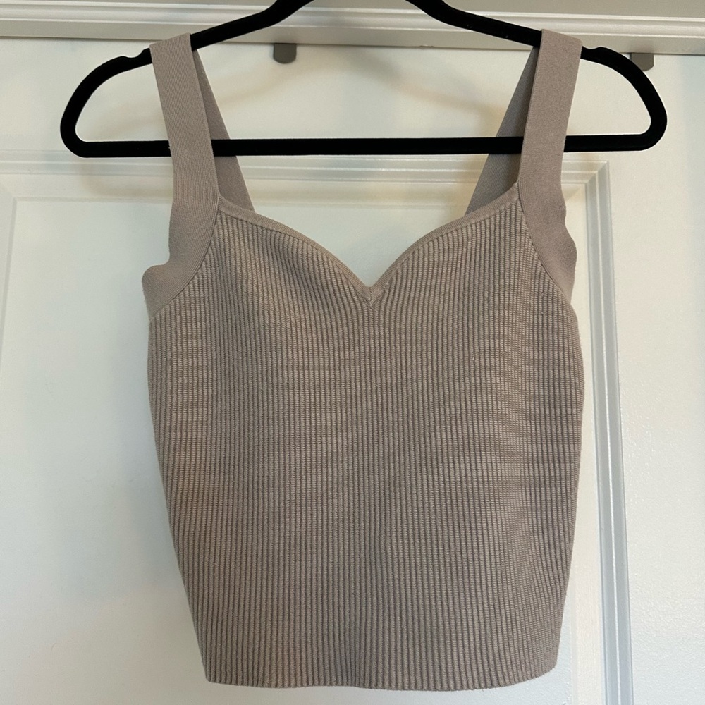 Abercrombie & Fitch Taupe Knit Tank